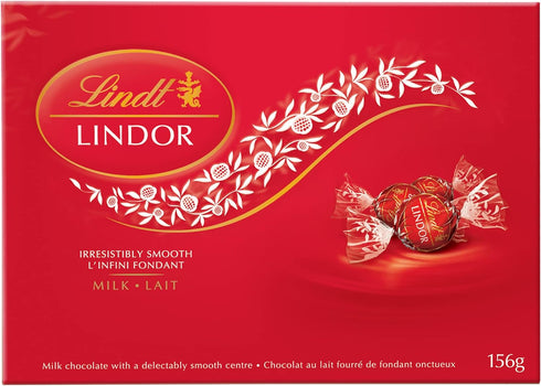 Lindt LINDOR Milk Chocolate Truffles, 156-Gram Box